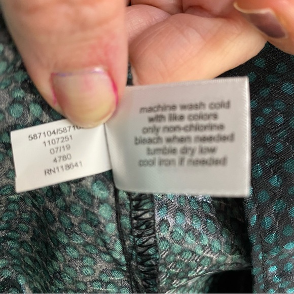 Lane Bryant Green Animal Print And Lace Women’s Camisole Size 24 - Picture 13 of 13